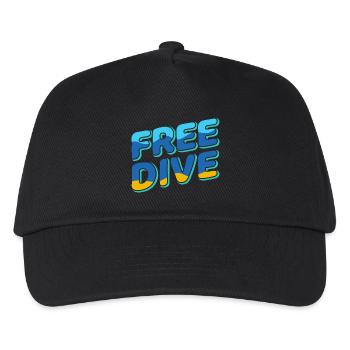 Freedive - One Breath Diving - Freediving World - Kids’ Baseball Cap - black - Front