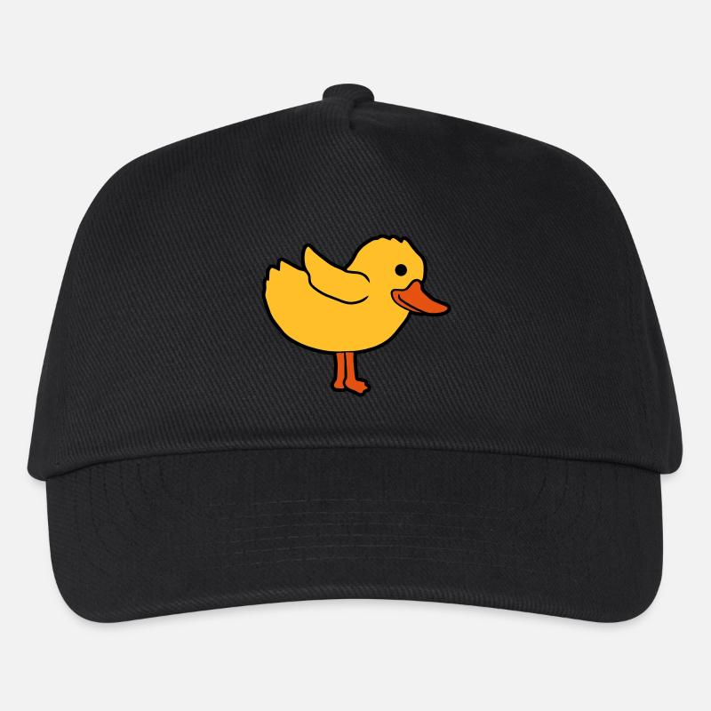 Cartoon duck cute chick - Kids’ Baseball Cap - black