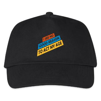 to act my age - Kids’ Baseball Cap - black - Front