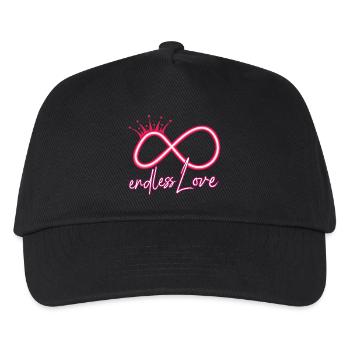 Unendlichkeits Symbol für ewige Liebe - Kinder Basecap - Schwarz - Vorne