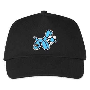 Balloon Artist Funny Balloon Animal Dog Neck Collar - Kids’ Baseball Cap - black - Front