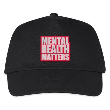 mental health matters Zitat - Kinder Basecap - Schwarz - Vorne