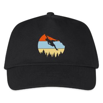 Forest Trees Rock Climbing - Kids’ Baseball Cap - black - Front