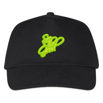 see the good Zitat - Kinder Basecap - Schwarz - Vorne