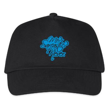 me sarcastic never quote - Kids’ Baseball Cap - black - Front