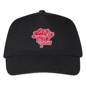 me sarcastic never quote - Kids’ Baseball Cap - black - Front