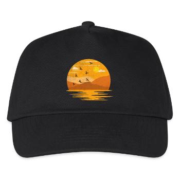 Mountains sunset - Casquette de baseball Enfant - noir - Devant