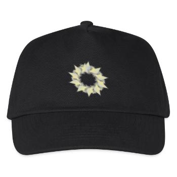 Muster Sternenkreis effect - Kinder Basecap - Schwarz - Vorne