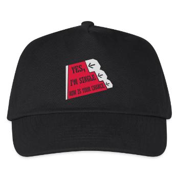 single now your chance - Kinder Basecap - Schwarz - Vorne