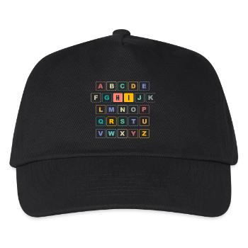 ABC Button HI - Maternelle Préscolaire - Casquette de baseball Enfant - noir - Devant