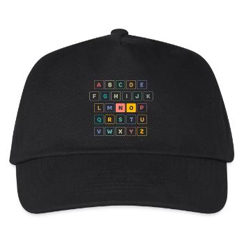 ABC Button NO - École maternelle préscolaire - Casquette de baseball Enfant - noir - Devant