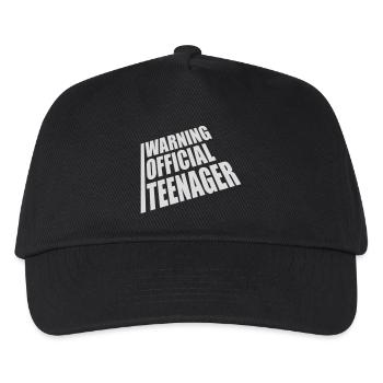 avertissement citation officielle d’adolescent - Casquette de baseball Enfant - noir - Devant