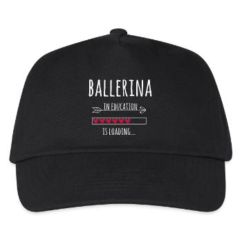 Ballerina in Ausbildung Ballett Geschenk - Kinder Basecap - Schwarz - Vorne