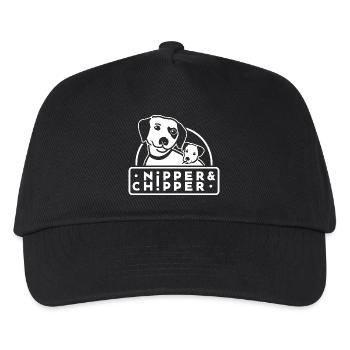 Nipper & Chipper Logo - Kinder Basecap - Schwarz - Vorne