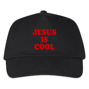 Jesus is cool - Kinder Basecap - Schwarz - Vorne