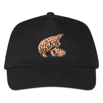 Coole Schuppentierskizze Grafik Wildlife Kreatur - Kinder Basecap - Schwarz - Vorne