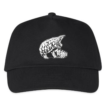 Coole Schuppentierskizze Grafik Wildlife Kreatur - Kinder Basecap - Schwarz - Vorne