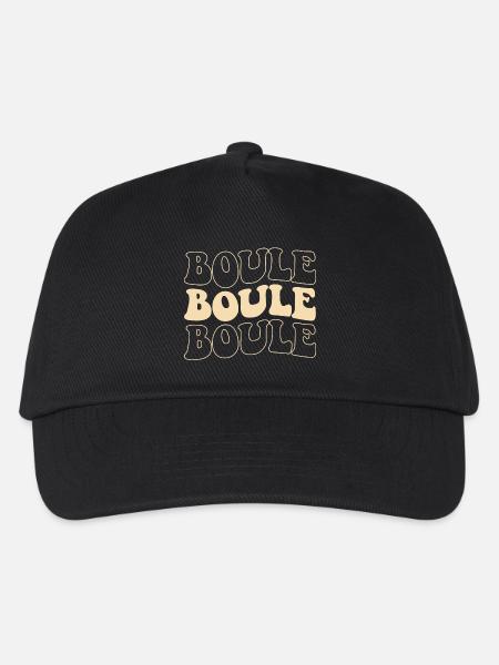 Boulekugeln für Bouler Boulekugel Petanque Boule - Kinder Basecap - Schwarz