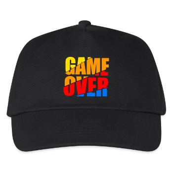 game over - Kinder Basecap - Schwarz - Vorne