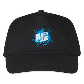 happy new year Zitat - Kinder Basecap - Schwarz - Vorne
