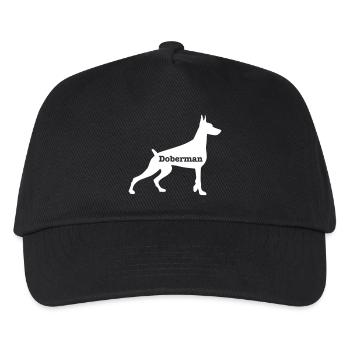 Doberman - Casquette de baseball Enfant - noir - Devant