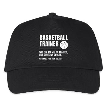 Basketball Trainer Definition - Kinder Basecap - Schwarz - Vorne