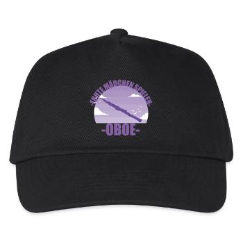 Oboe Musikerin Instrument Mädchen Geschenk - Kinder Basecap - Schwarz - Vorne