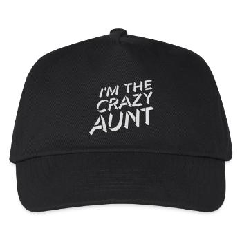 im the crazy aunt - Kinder Basecap - Schwarz - Vorne