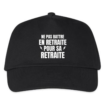 retraite, réforme des retraites - Casquette de baseball Enfant - noir - Devant
