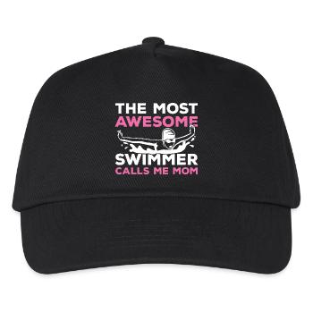 Swimmer Mom - Kids’ Baseball Cap - black - Front