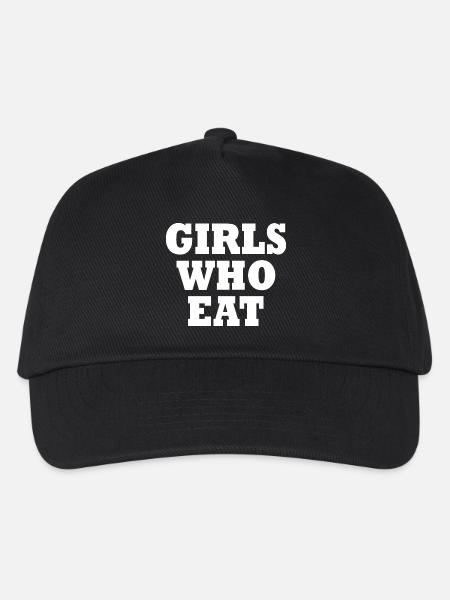 Girls who eat - Kinder Basecap - Schwarz