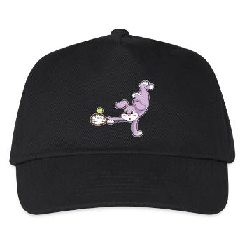 Rabbit Tennis Racket Sport - Kids’ Baseball Cap - black - Front