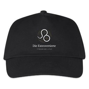 Leo Extrovert Logo Sternzeichen - Kinder Basecap - Schwarz - Vorne