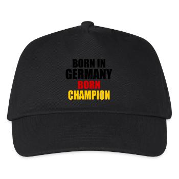 born in germany born champion - germany - Kids’ Baseball Cap - black - Front