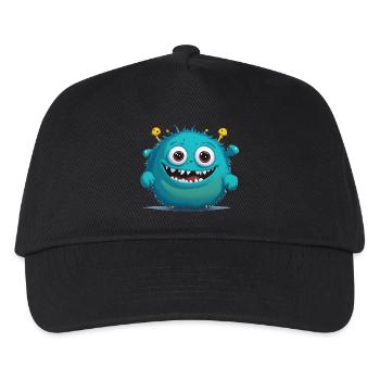 little blue monster - Kids’ Baseball Cap - black - Front