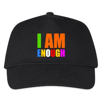 I am enough - Kids’ Baseball Cap - black - Front