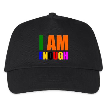 I am enough - Kinder Basecap - Schwarz - Vorne