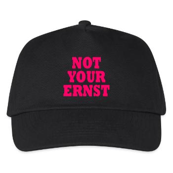 Not your ernst - Kinder Basecap - Schwarz - Vorne