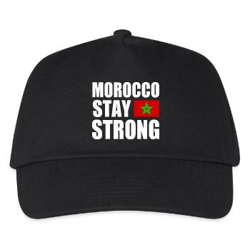 Morocco stay strong - Casquette de baseball Enfant - noir - Devant