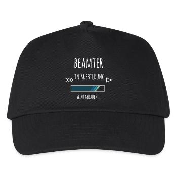 Beamter Beamtenlaufbahn Ausbildung Geschenk - Kinder Basecap - Schwarz - Vorne