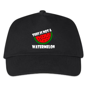 THIS IS NOT A WATERMELON - Kids’ Baseball Cap - black - Front