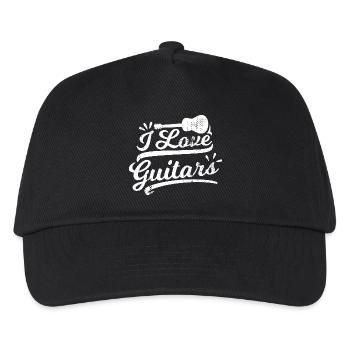 I Love Guitars - Kids’ Baseball Cap - black - Front