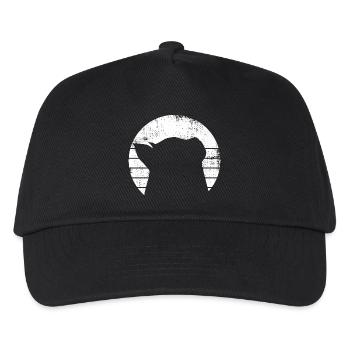 Katze Zeichnung - Kinder Basecap - Schwarz - Vorne