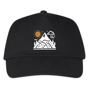 Mountain Love Mountain Mountaineering Outdoor Climbing w - Kids’ Baseball Cap - black - Front
