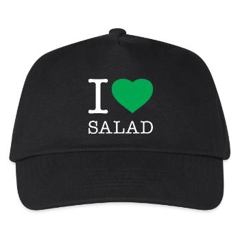 I LOVE SALAD - Kids’ Baseball Cap - black - Front