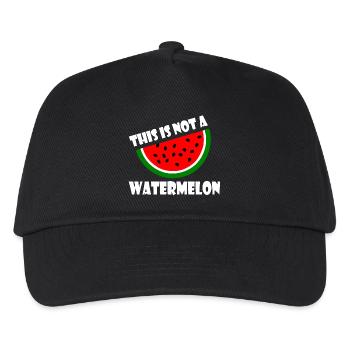 THIS IS NOT A WATERMELON - Kids’ Baseball Cap - black - Front