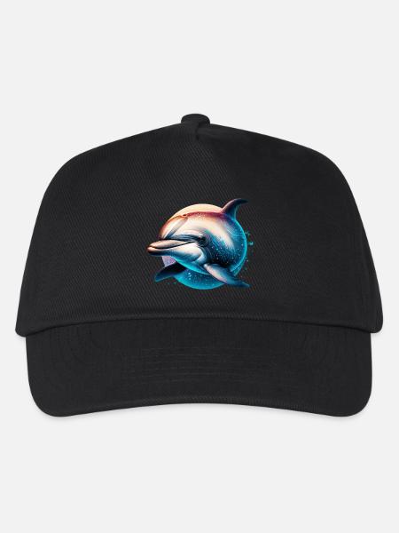 Delfin - Kinder Basecap - Schwarz