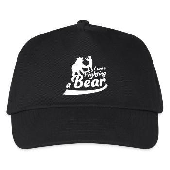 Ich kämpfte gegen eine Bärenoperation, eine gebrochene Armverletzung - Kinder Basecap - Schwarz - Vorne