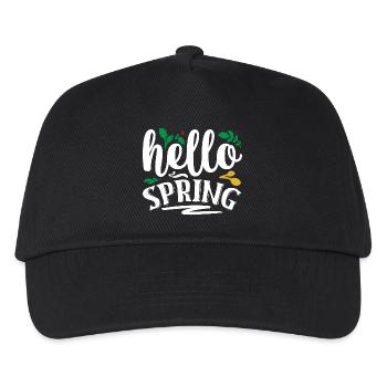 Bonjour le printemps - Casquette de baseball Enfant - noir - Devant