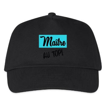 MASTER - Kids’ Baseball Cap - black - Front